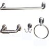 ARISTA Belding Collection 4-Piece Bathroom Hardware Kit in Satin Nickel