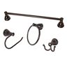 ARISTA Castilla Collection 4-Piece Bathroom Hardware Kit in Oil-Rubbed Bronze