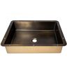 Eden Bath 18.5 in. Bathroom Sink in Antique Stainless Steel with Drain