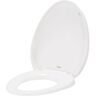 American Standard Champion Top Mount Telescoping Slow Close EverClean Elongated Closed Front Toilet Seat in White