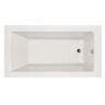 Hydro Systems Shannon 66 in. Acrylic Rectangular Alcove Right Drain Soaking Tub in White