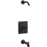 KOHLER Castia By Studio McGee Rite-Temp Bath And Shower Trim Kit Without Showerhead in Matte Black