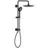 American Standard Spectra Versa 4-Spray Round 24 in. Wall Bar Shower Kit with Hand Shower 1.8 GPM in Matte Black