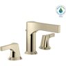 Delta Zura 8 in. Widespread 2-Handle Bathroom Faucet with Metal Drain Assembly in Polished Nickel