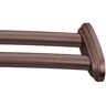 MOEN 60 in. Stainless Steel Adjustable Double Curved Shower Rod in Old World Bronze