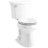 KOHLER Highline 10 in. Rough-in Complete Solution 2-piece 1.28 GPF Single Flush Round Toilet in. White (Seat Included)