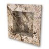 FlexStone 17 in. x 17 in. Square Recessed Shampoo Caddy in Golden Beaches
