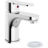 Symmons Identity Single-Hole Single-Handle Bathroom Faucet with Push Pop Drain in Polished Chrome (1.0 GPM)