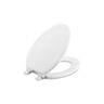 KOHLER Stonewood Quiet-Close Elongated Closed Front Toilet Seat in White (3-Pack)