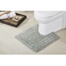 Better Trends Lilly Crochet Collection 20 in. x 20 in. Gray 100% Cotton Contour Bath Rug