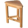 ARB Teak and Specialties Coach 14.5 in. W x 7.75 in. D x 17.75 in. H Corner Shower Seat in Natural Teak for Foot or Legs