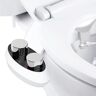 Aim to Wash! Dual Nozzle Non- Electric Bidet Attachment in White