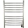 Amba Radiant Curved 10-Bar Hardwired Electric Towel Warmer in Polished Stainless Steel