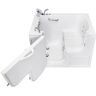 AKDY Wheelchair Transfer32 52 in. Acrylic Walk-In Whirlpool Bathtub in White, Fast Fill Faucet, Heated Seat, LHS Dual Drain