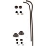 Westbrass 1/2 in. x 21-1/2 in. Double Offset Bath Supply Lines for Clawfoot or Freestanding Bathtubs, Oil Rubbed Bronze