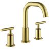 Miscool Bres 8 in. Widespread Double Handle Bathroom Faucet in Brushed Gold