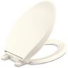 KOHLER Cachet Elongated Closed Front Toilet Seat in Biscuit