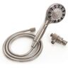 Glacier Bay Push Release 6-Spray Wall Mount Handheld Shower Head 1.8 GPM in Brushed Nickel