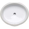 KOHLER Verticyl Oval Vitreous China Undermount Bathroom Sink in White with Overflow Drain