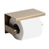 ALFI BRAND Wall Mounted Toilet Paper Holder with Shelf in Brushed Gold