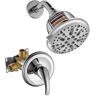 cobbe Simple Single-Handle 7-Spray Shower Faucet 1.8 GPM with Adjustable Heads in Chrome (Valve Included)