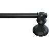 ARISTA Highlander Collection 24 in. Wall Mounted Towel Bar in Matte Black