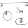 ARISTA Annchester Collection 4-Piece Bathroom Hardware Kit in Satin Nickel