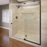 Basco Cantour 42 in. x 76 in. Semi-Frameless Pivot Shower Door in Oil Rubbed Bronze with Handle