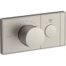 KOHLER Anthem 1-Outlet Thermostatic Valve Control Panel with Recessed Push-Button in Vibrant Brushed Nickel