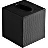 Monarch Abode Monarch Hand Hammered Metal Tissue Box Cover in Matte Black