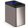 KOHLER 22-Liter Dual-Compartment Open-Top Trash Can in Stainless Steel