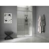 KOHLER Elate Tall 44-48 in. W x 76 in. H Sliding Frameless Shower Door in Bright Silver with Crystal Clear Glass