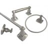 ARISTA Algoma 4-Piece Bath Hardware Set in Satin Nickel