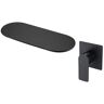 MYCASS SARA Single-Handle Water Fall 2-Holes Bathroom Sink Faucet with Corrosion and Rust Resistance in Matte Black