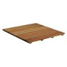 Gala 26 in. x 26 in. Tan Bathroom Shower Mat in Natural Teak