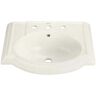 KOHLER Devonshire Vitreous China Pedestal Sink Basin in Biscuit with Overflow Drain