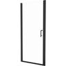 INSTER AIM 32 in. W x 72 in. H Pivot Semi Frameless Shower Door in Matte Black