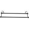 Barclay Products Anja 18 in. Wall Mount Double Towel Bar in Matte Black