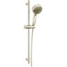 Delta 7-Spray Patterns 4.5 in. Wall Mount Handheld Shower Head 1.75 GPM with Slide Bar and Cleaning Spray in Polished Nickel