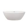 Altair Jolie 69 in. Acrylic Flatbottom Non-Whirlpool Soaking Bathtub in White