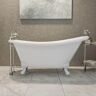 DreamLine Atlantic 61 in. x 28 in. Acrylic Clawfoot Bathtub in White