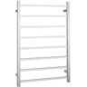 Costway 145W Electric Towel Warmer Wall Mounted Heated Drying Rack 8 Square Bars