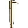 Wyndham Collection Taron Single-Handle Freestanding Tub Faucet with Hand Shower in Brushed Gold