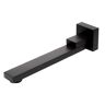 ALFI BRAND 10.25 in. Wall-Mount Bath Spout with Foldable Ability in Black Matte