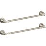 MOEN Banbury 24 in. Towel Bar in Brushed Nickel (2-Pack Combo)