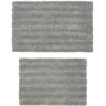 Chesapeake Merchandising Cannon 2-Piece Silver Bath Rug (17 in. x 24 in. and 21 in. x 34 in.)