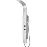 ANZZI VISOR Series 60 in. 4-Jetted Full Body Shower Panel System with Heavy Rain Shower and Spray Wand in Brushed Steel