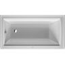 Duravit D-Code 60 in. Acrylic Rectangular Drop-In Non-Whirlpool Bathtub in White