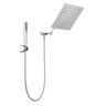 Delta Raincan 1-Spray Dual Wall Mount Fixed and Handheld Shower Head 1.75 GPM in Chrome
