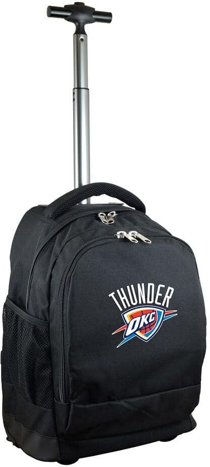 Denco NBA Oklahoma City Thunder 19 in. Black Wheeled Premium Backpack